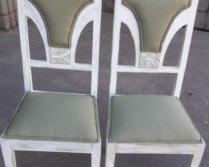 Par de sillas verdes1